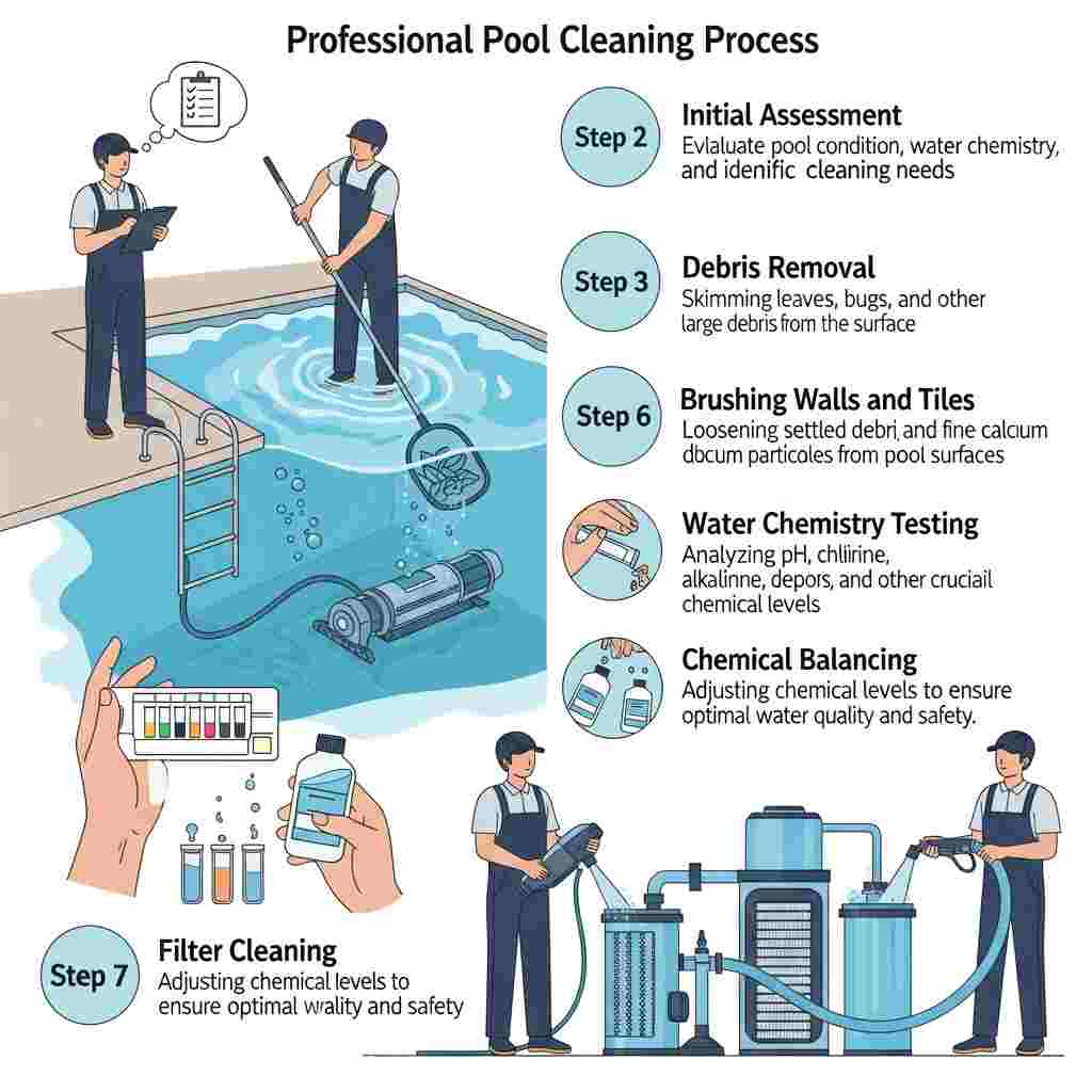 Pool filter cleaning