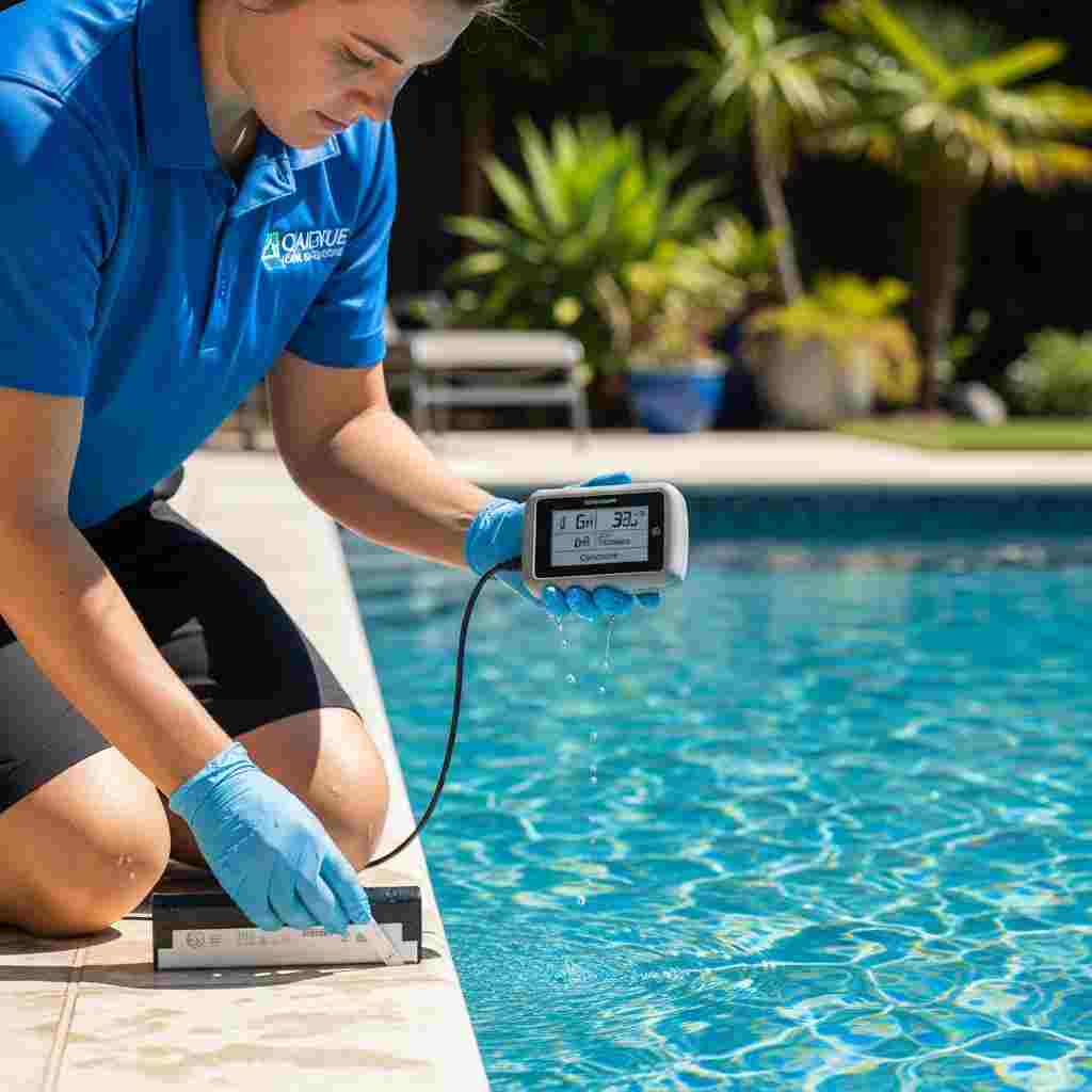Professional pool cleaning service